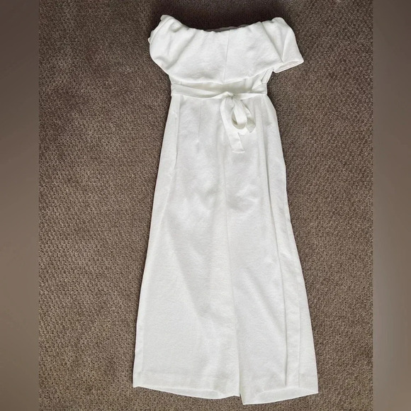 Aritzia White Strapless Jumpsuit - Picture 6 of 8